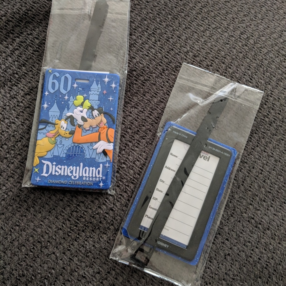 Disneyland Luggage Tags